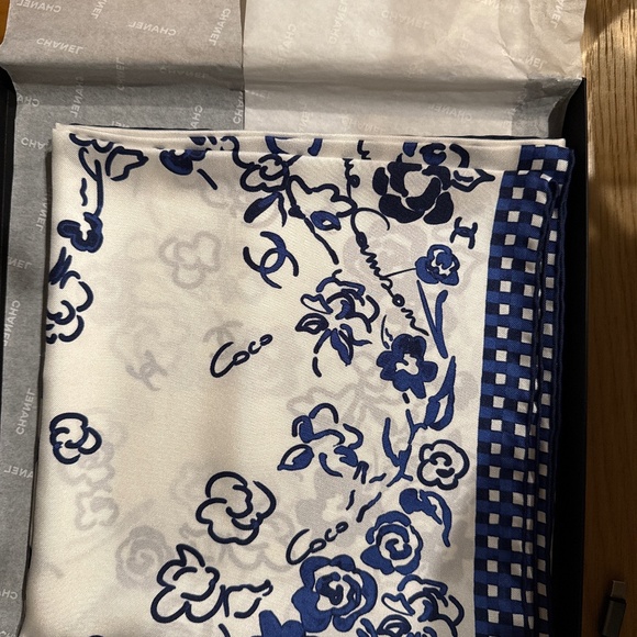 Chanel Silk Scarf - Picture 1 of 3